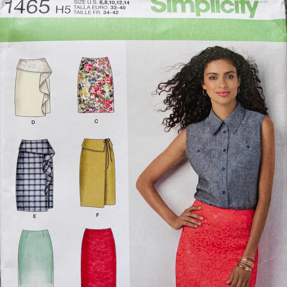 SIMPLICITY 1465 Women's Skirts Seeing patterns BRAND NEW UNCUT copyright 2014
